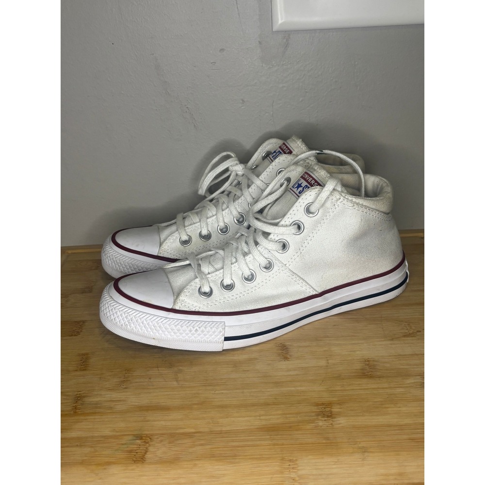 Converse Chuck Taylor All Star Madison Mid Top White Canvas Sneakers Womens